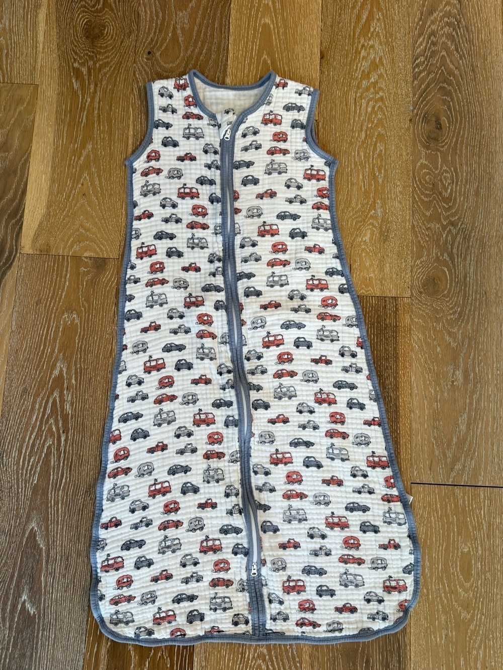 Tado muslin Organic Cotton Baby Sleep Sack - Car (0.5 TOG) XL